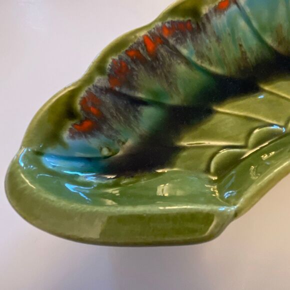 MCM Vintage Ceramic Dish. Ashtray? Decor? Jewelry Holder? Beautiful - Picture 9 of 13